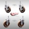 Service Caster 5 Inch SS High Temp Glass Filled Nylon 3/8 Inch Threaded Stem Caster Brake, 2PK SCC-SSTS20S514-GFNSHT-381615-2-TLB-2 - alternate 1